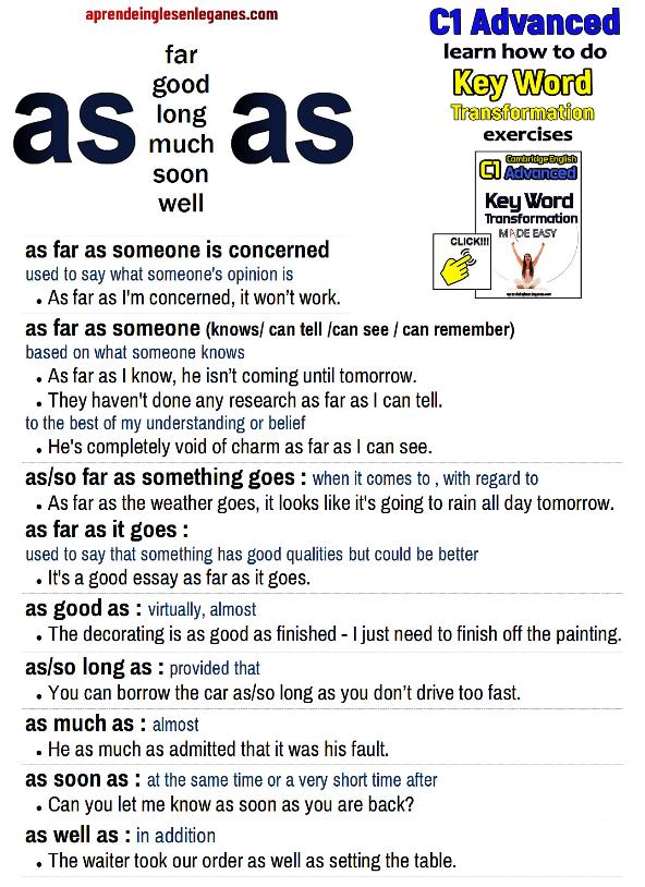 As As Phrases